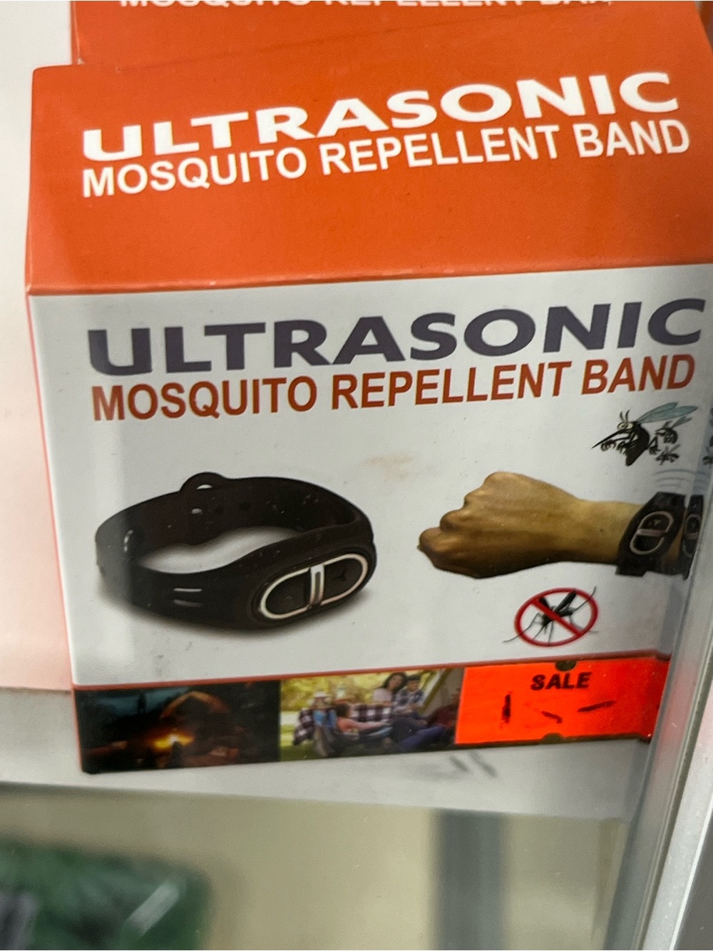 Ultrasonic Mosquito Repellent Band - Black